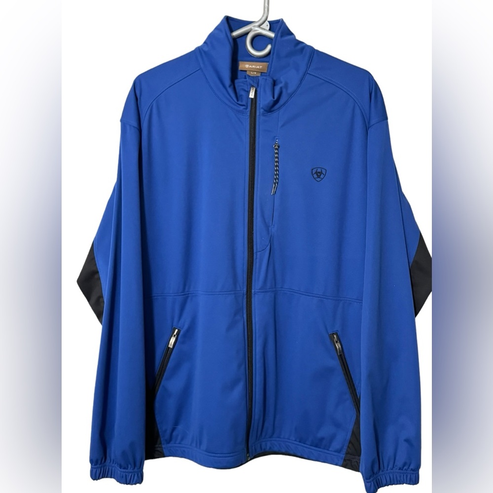 $125 NWOT Men's Ariat Full Zip Jacket Blue Large